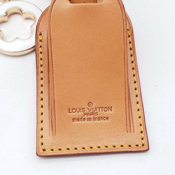 Authentic Louis Vuitton Luggage tag with Unbranded Keychain, Keycharm 120425 - Picture 4 of 7